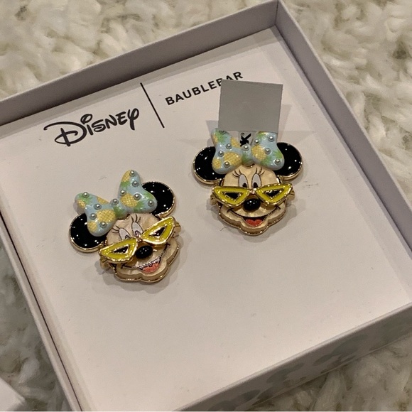 Disney x BaubleBar Tropical Minnie Studs (NIB) - Picture 3 of 5